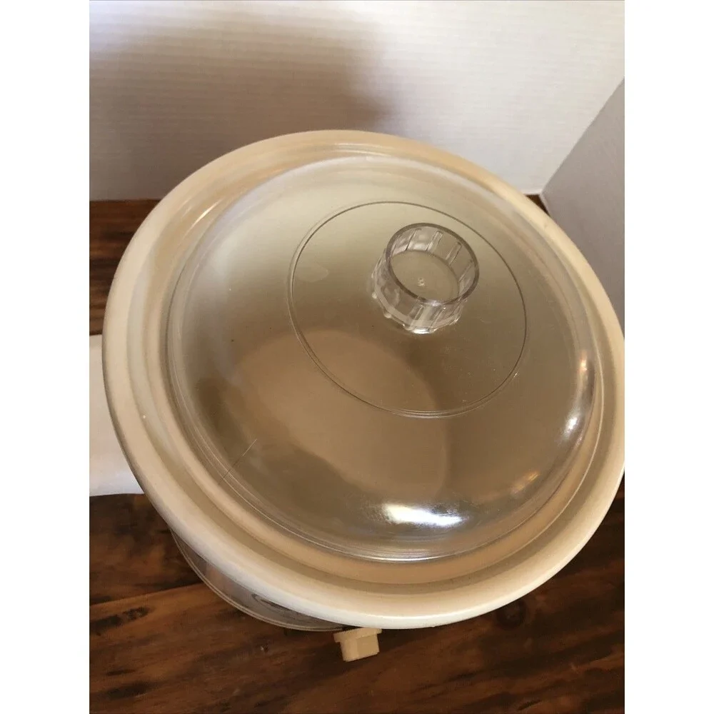Vintage Rival Crockpot Floral Design Fall Football Season Foods